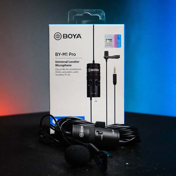 Boya M1 Pro Microphone (Professional Series Lavalier Microphone With 3.5mm Jack)